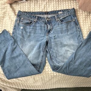 GAP Blue Boyfriend Jeans with Natural Fading